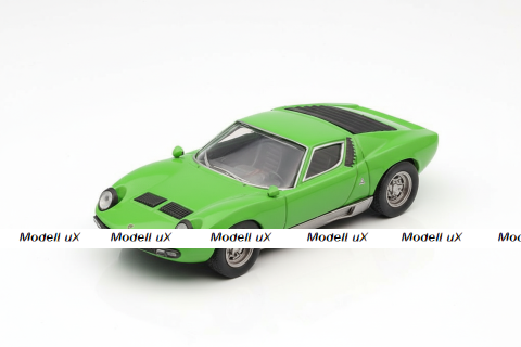 Lamborghini Miura P400SV 1966, green, Суперкары, лучшие Автомобили Мира #26, Deagostini 1:43