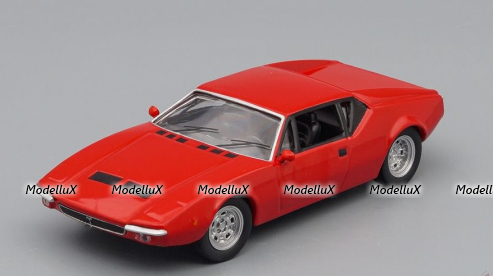 De Tomaso Pantera GTS 1971, red, Суперкары, лучшие Автомобили Мира #42, Deagostini 1:43