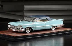 Imperial Crown Convertible Closed top 1959 Normandy Blue, GLM Models 1:43
