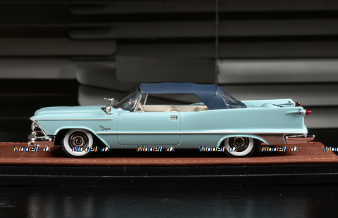 Imperial Crown Convertible Closed top 1959 Normandy Blue, GLM Models 1:43