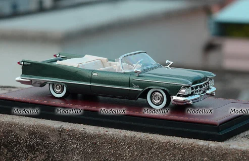 Imperial Crown Convertible Open top 1959 Sherwood Green Metallic, GLM Models 1:43