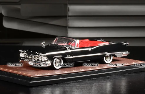 Imperial Crown Convertible Open top 1959 Black, GLM Models 1:43