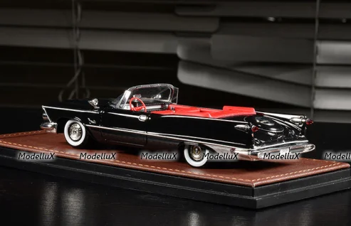 Imperial Crown Convertible Open top 1959 Black, GLM Models 1:43