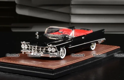 Imperial Crown Convertible Open top 1959 Black, GLM Models 1:43