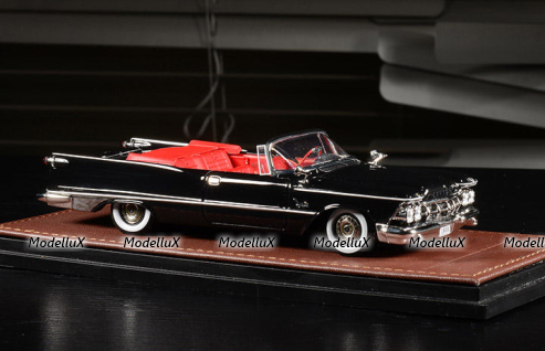 Imperial Crown Convertible Open top 1959 Black, GLM Models 1:43