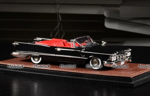 Imperial Crown Convertible Open top 1959 Black, GLM Models 1:43