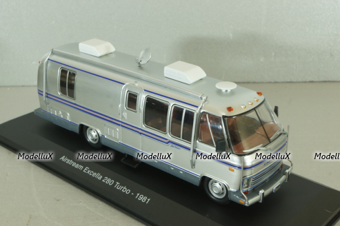 Airstream Excella 280 Turbo camper van 1981, silver, HPC003, Hachette Passion Camping-Cars #3, 1:43