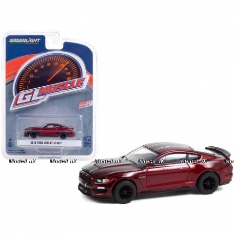 Ford Shelby GT350, dark red/dark grey, Greenlight 1:64