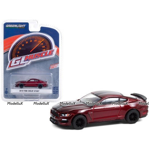 Ford Shelby GT350, dark red/dark grey, Greenlight 1:64