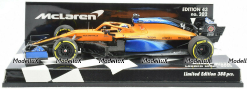 McLaren Renault MCL35 Lando Norris 2020 Launch Spec, 537204304, Minichamps 1:43