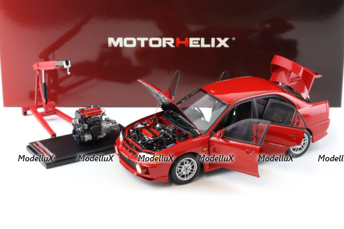 Mitsubishi Lancer EVO 4 IV, red, 1999, M84004, MotorHelix 1:18
