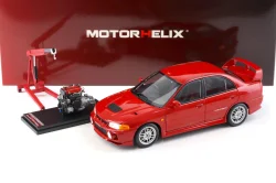 Mitsubishi Lancer EVO 4 IV, red, 1999, M84004, MotorHelix 1:18
