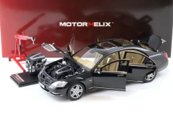 Mercedes-Benz S 600L (221), black, MotorHelix 1:18
