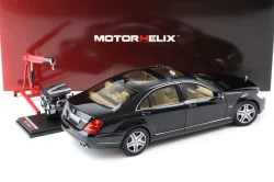 Mercedes-Benz S 600L (221), black, MotorHelix 1:18