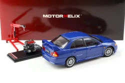 Mitsubishi Lancer EVO 4 IV, blue, 1999, M84005, MotorHelix 1:18
