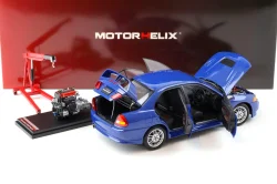 Mitsubishi Lancer EVO 4 IV, blue, 1999, M84005, MotorHelix 1:18
