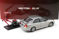 Mitsubishi Lancer EVO 4 IV, silver, 1999, M84001, MotorHelix 1:18