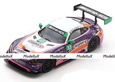 Mercedes AMG GT3 No.33 Mercedes AMG Team Riley Motorsports 24H Daytona 2019 B. Keating J. Bleekemolen L. Stolz F. Fraga, Y185, Spark 1:64