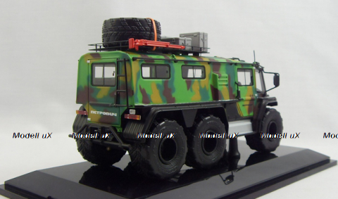 Петрович 354-60 6x6 камуфлированный, 235461, DiP Models 1:43