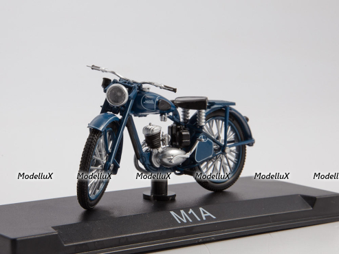 М-1-А, синий, Наши Мотоциклы №3, Modimio 1:43
