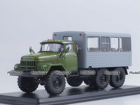 ЗИЛ 131 вахтовый автобус (хаки-серый), SSM1091