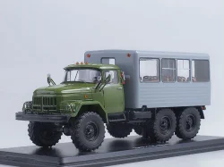 ЗИЛ 131 вахтовый автобус (хаки-серый), SSM1091