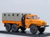 Урал-375Д бортовой с тентом 1964, оранжевый, SSM1104, SSM 1:43