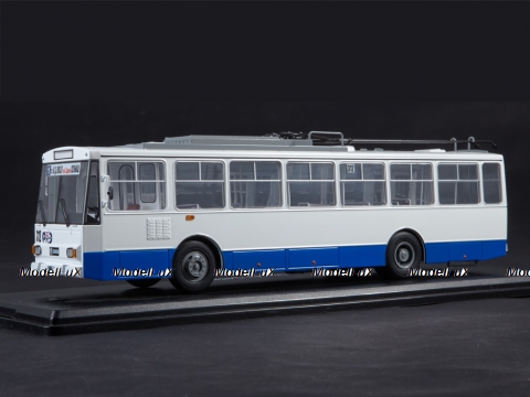 Троллейбус Skoda-14TR, 1980, бело-синий, SSM4043, SSM 1:43