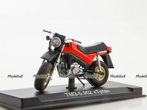 ТМЗ-5.952 «Тула» 1990, красный, Наши Мотоциклы №17, Modimio 1:43