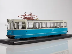 Трамвай ЛМ-68 бело-голубой, SSM4063, SSM 1:43