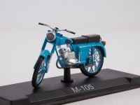 М-105 1967, голубой, Наши Мотоциклы №9, Modimio 1:43