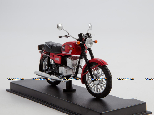 CZ-350 Sport 472.6 1976, красный, Наши Мотоциклы №8, Modimio 1:43