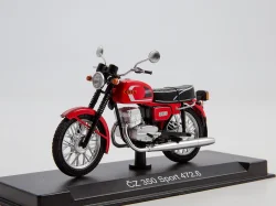 CZ-350 Sport 472.6 1976, красный, Наши Мотоциклы №8, Modimio 1:43