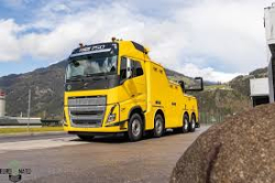 Volvo FH750, эвакуатор, желтый, SAL002, Salah43 1:43