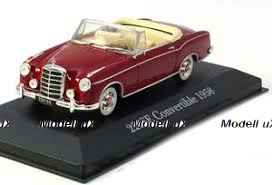 Mercedes 220SE Convertible (W128) 1958 red, Altaya 1:43
