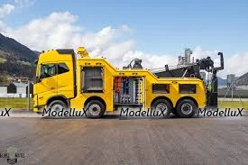 Volvo FH750, эвакуатор, желтый, SAL002, Salah43 1:43