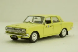 Газ-24 Волга такси, желтая, Автолегенды СССР 1:43