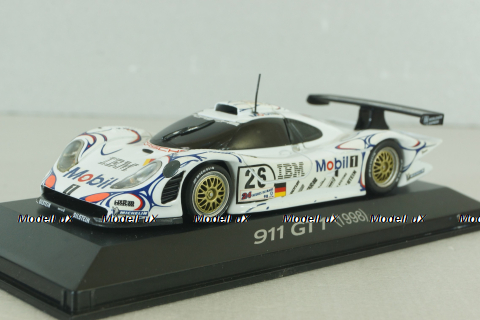Porsche 911 GT1 (996), Winner 24h Le Mans 1998, L.Aïello/A.McNish/S.Ortelli, white, 02005599, Minichamps 1:43 Уценка!