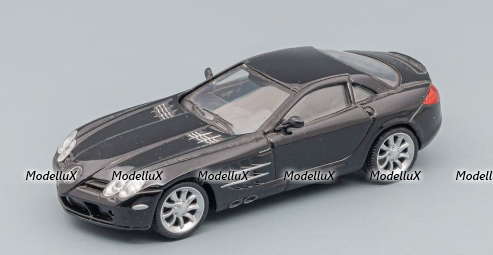 Mercedes SLR McLaren (C199) 2003, black, Суперкары, лучшие Автомобили Мира #3, Deagostini 1:43