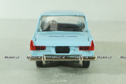 Москвич-408, такси, голубой, ноябрь 1989г., Тантал/Радон 1:43