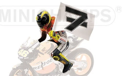 Valentino Rossi, figurine Winner MotoGP Phillip Island, World Champion 2003, 312030196, Minichamps 1:12