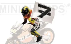 Valentino Rossi, figurine Winner MotoGP Phillip Island, World Champion 2003, 312030196, Minichamps 1:12