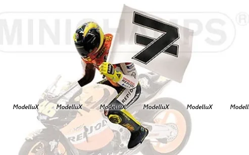 Valentino Rossi, figurine Winner MotoGP Phillip Island, World Champion 2003, 312030196, Minichamps 1:12