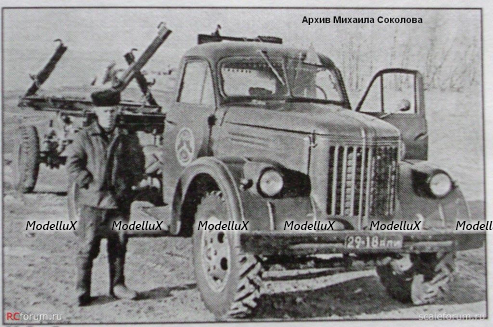 УралЗис-355М лесовоз с прицепом 1-ПР-5, TruckTyr 1:43