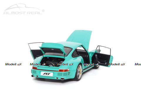 Porsche RUF SCR, 2018, mint green, ALM880206, Almost Real 1:18