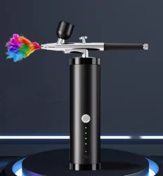 Аккумуляторный портативный Аэрограф, сопло 0,3 + 0,5мм, Airbrush System 