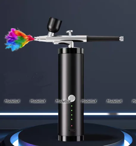 Аккумуляторный портативный Аэрограф, сопло 0,3 + 0,5мм, Airbrush System 