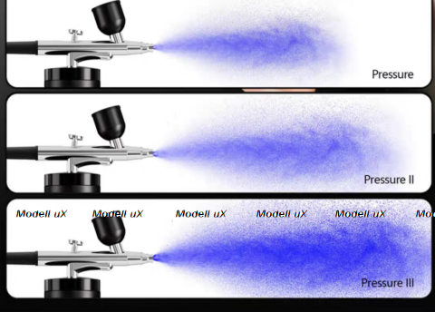 Аккумуляторный портативный Аэрограф, сопло 0,3 + 0,5мм, Airbrush System 