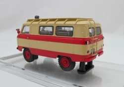Уаз-450А "Передвижная Пожарная Лаборатория", бежевый/красный, 1962г., 145021, DiP Models 1:43