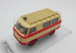 Уаз-450А "Передвижная Пожарная Лаборатория", бежевый/красный, 1962г., 145021, DiP Models 1:43